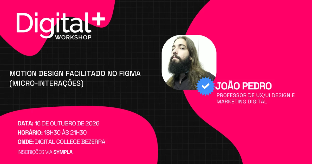 Capa do evento Digital Plus — Motion Design Facilitado no Figma